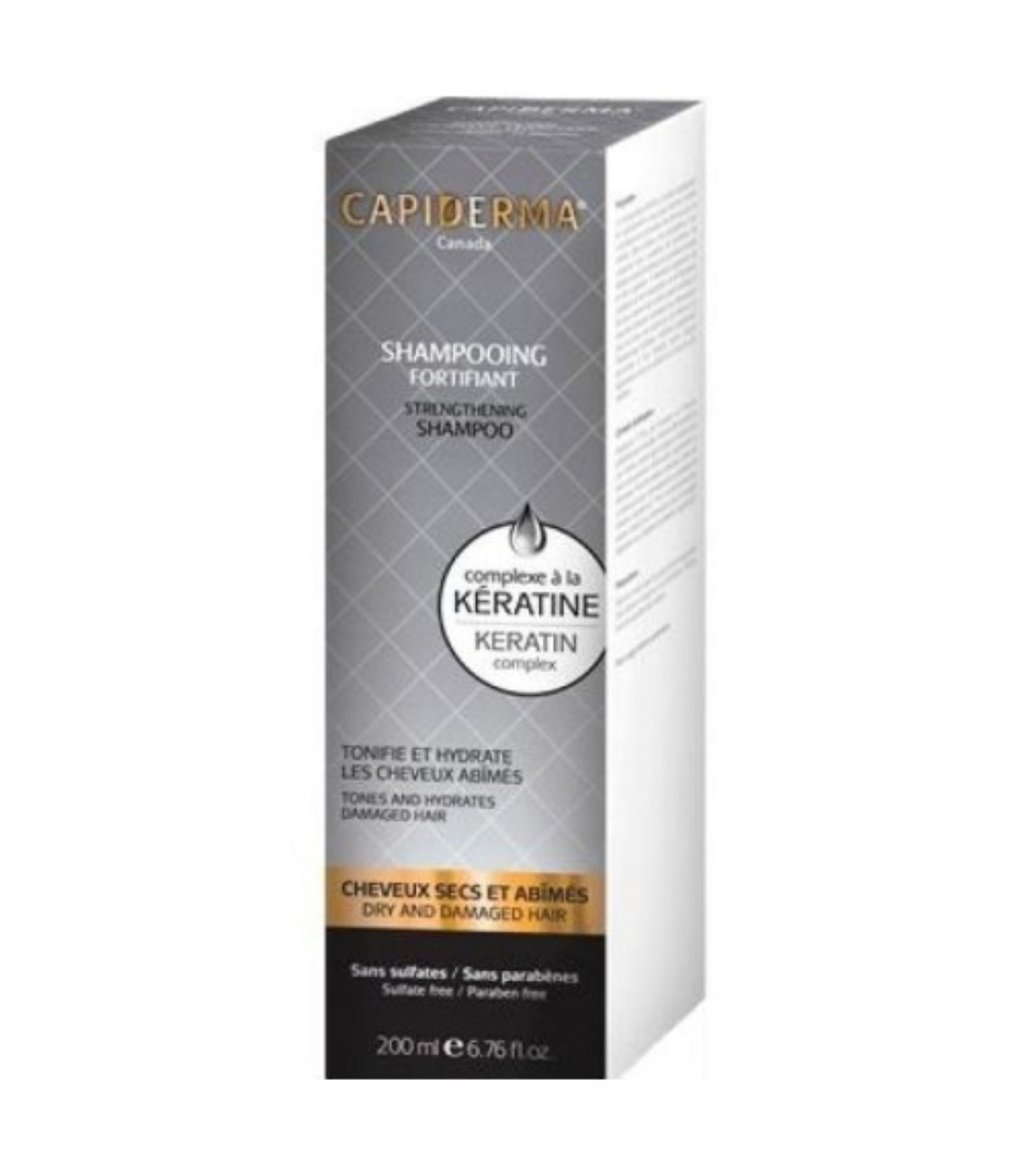CAPIDERMA SHAMPOOING FORTIFIANT A LA KERATINE 200ML