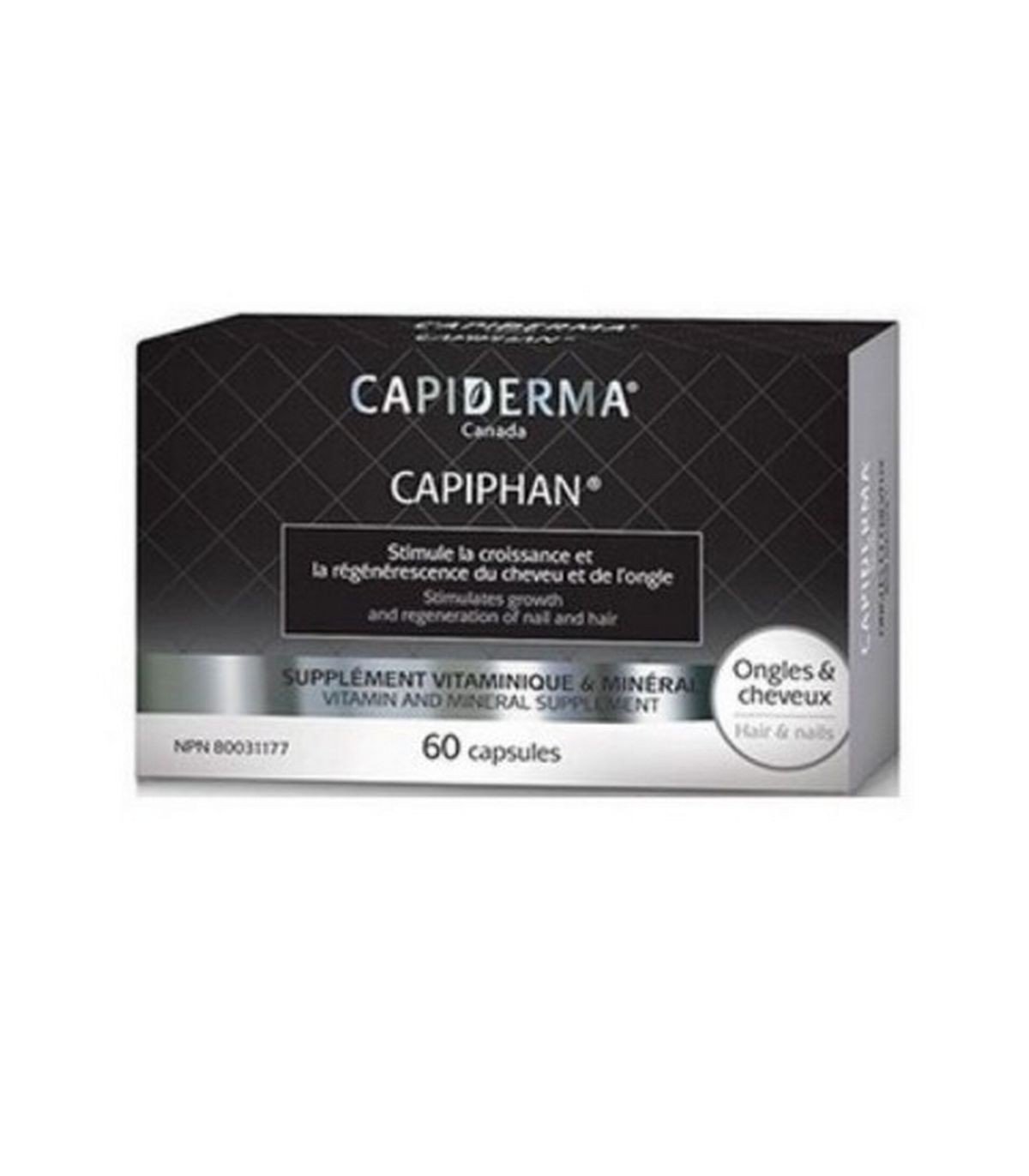 CAPIDERMA CAPIPHAN CHEVEUX ET ONGLES 60GELULES