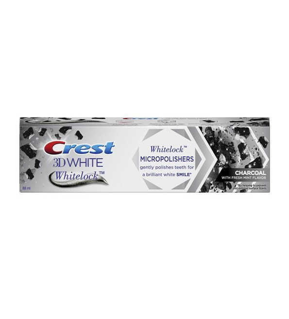 CREST 3D WHITE WHITELOCK CHARCOL TOOTHPASTE 88ML (7241)