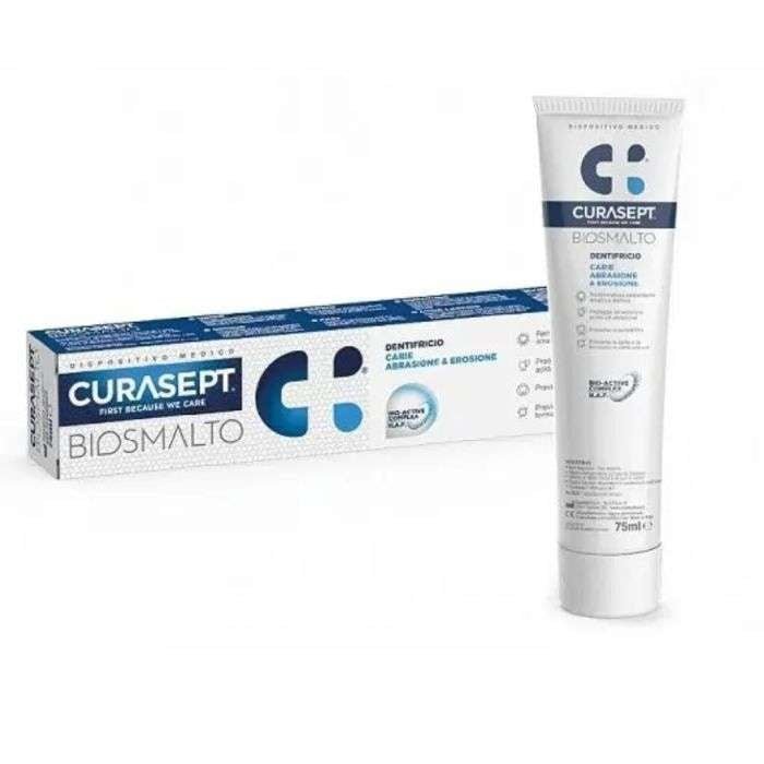 CURASEPT BIOSMALTO DENTIFRICE CARIES ABRASION ET EROSION 75ML CS 02376