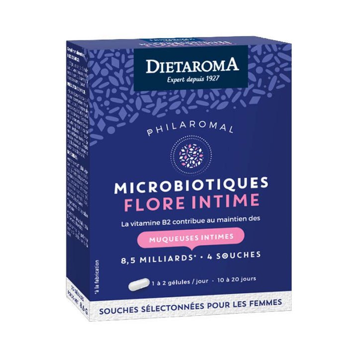 DIETAROMA PHILAROMAL MICROBIOTIQUE FLORE INTIME 20 GELULES