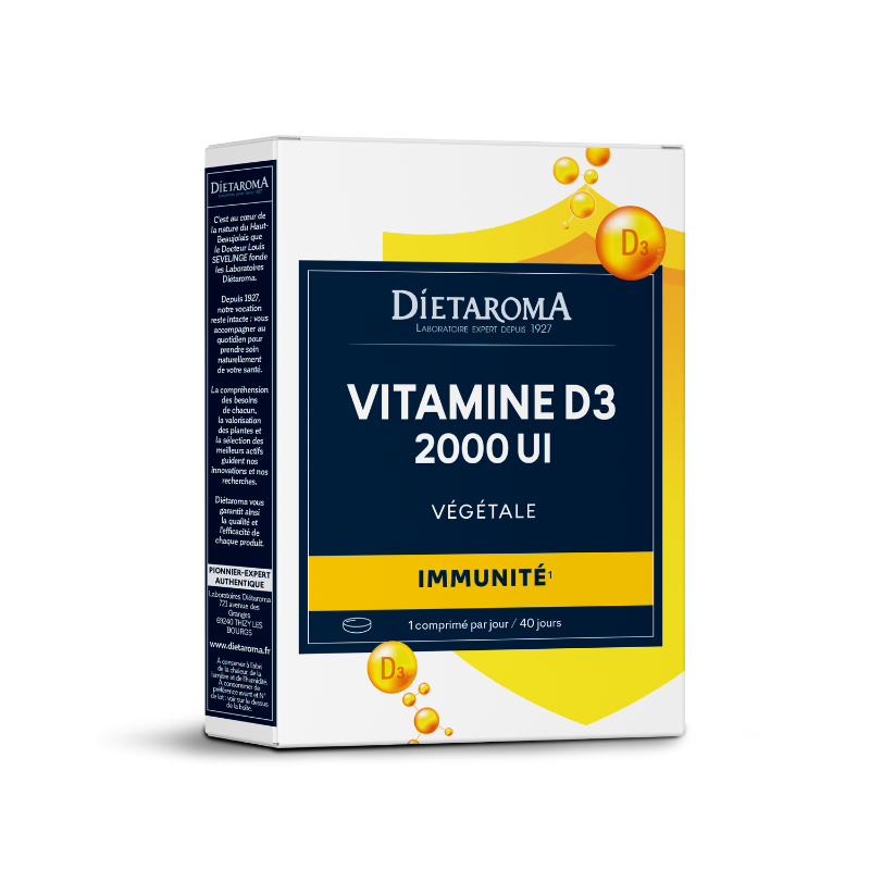 DIETAROMA VITAMINE D3 2000UI VEGETALE 40 COMPRIMES