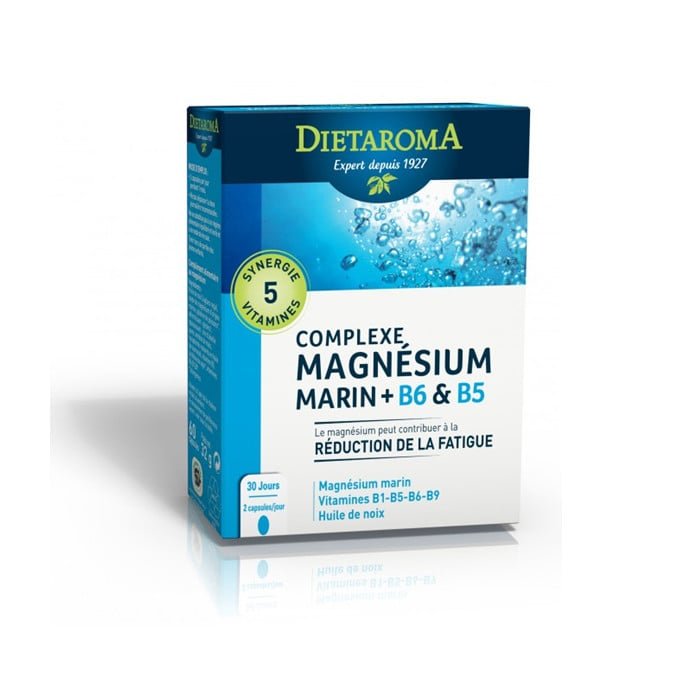 DIETAROMA COMPLEXE MAGNÉSIUM MARIN+ B6& B5 60 CAPSULES