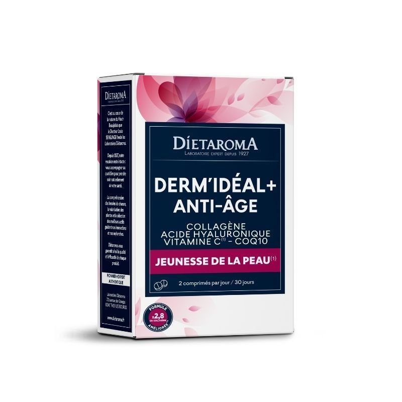 DIETAROMA DERM'IDEAL COLLAGENE +CO Q10 ACIDE HYALURONIQUE 30CP