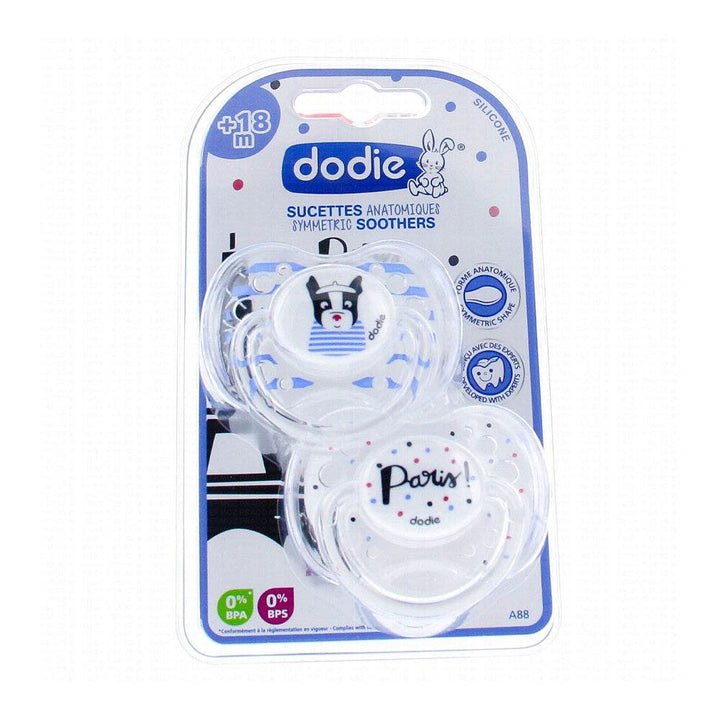 DODIE 2 SUCETTES ANATOMIQUES PARIS 18M+ A88