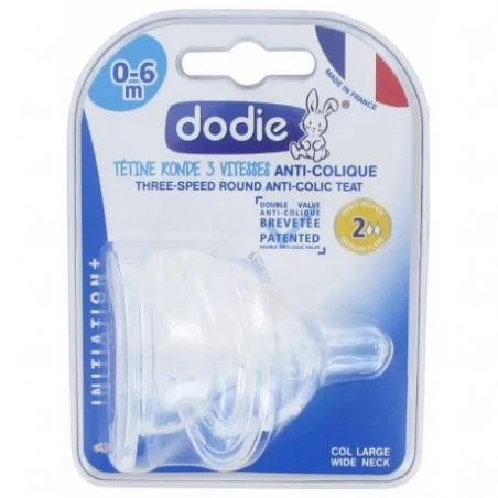 DODIE 2 TETINES PLATE SENSATION+ D2 0-6M