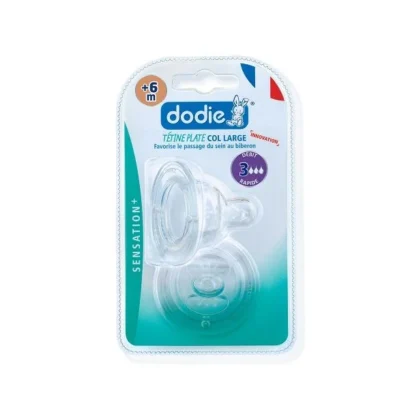 DODIE 2 TETINES PLATES SENSATION+ D3 6M+