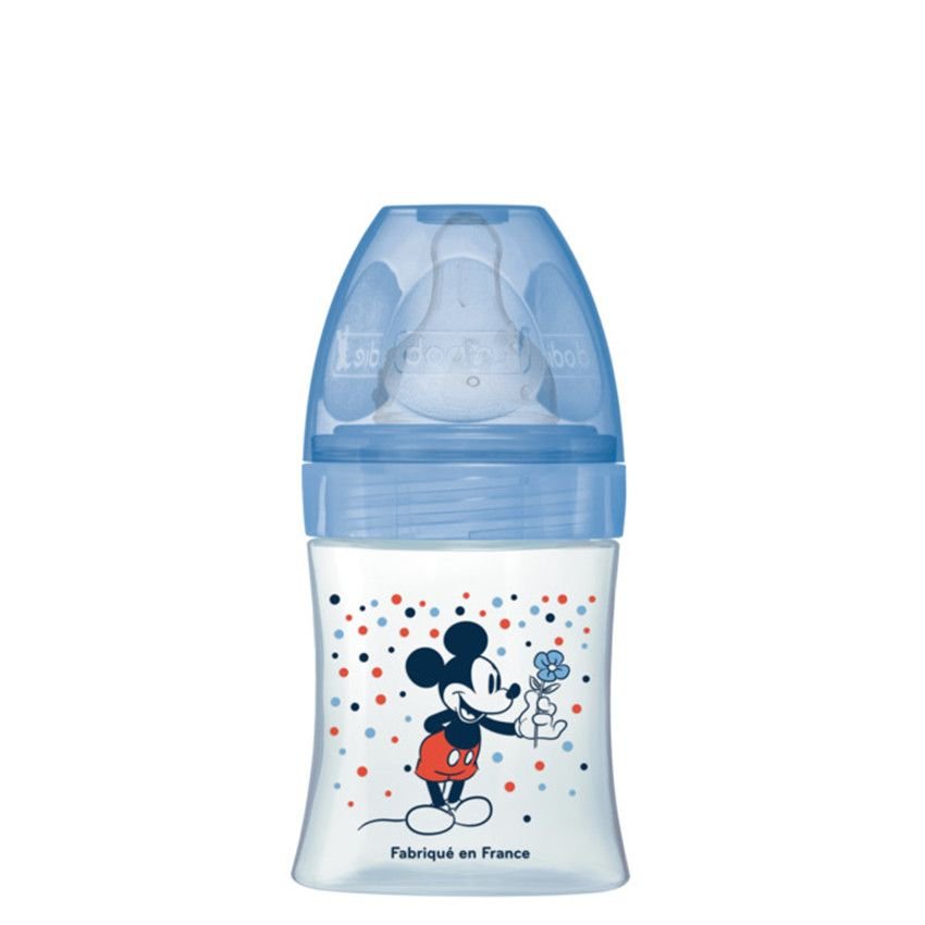 DODIE BIBERON INITIATION+ MICKEY BLEU 0-6M 150ML