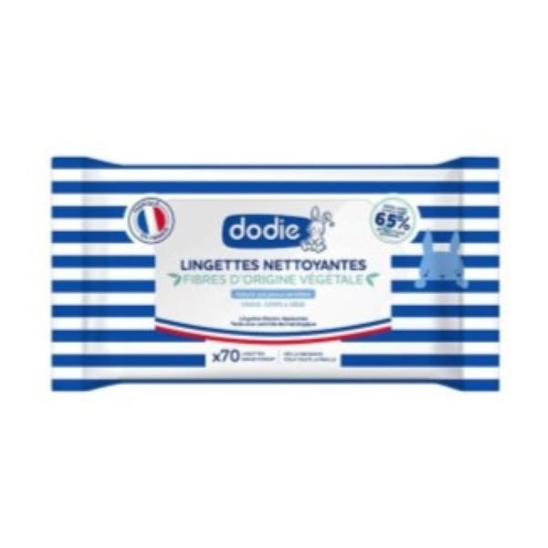 DODIE LINGETTES NETTOYANTES DERMO APAISANTE 3EN1 *60 U