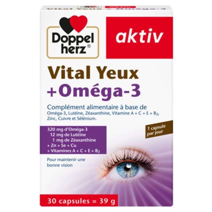 DOPPEL HERZ AKTIV VITAL YEUX + OMEGA-3 30 CAPSULES