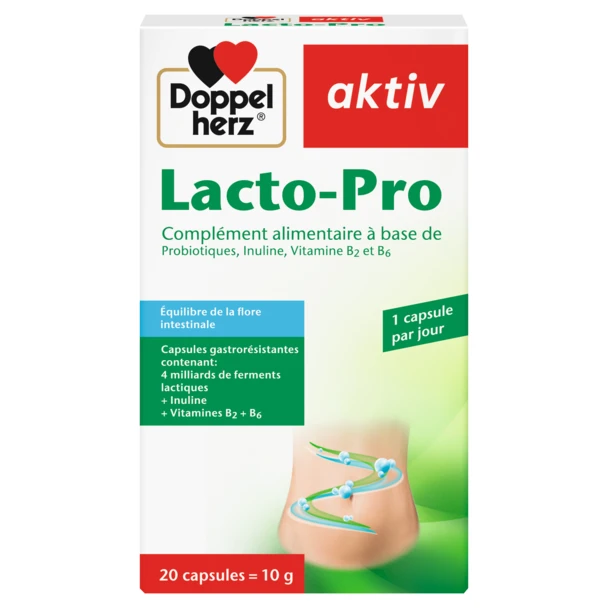 DOPPEL HERZ AKTIV LACTO PRO 20 CAPSULES