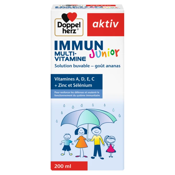DOPPEL HERZ AKTIV IMMUN JUNIOR MULTI VITAMINE SIROP 200ML NEW