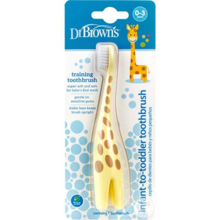 DR BROWNS BROSSE A DENTS GIRAFFE 0-3ANS HG060