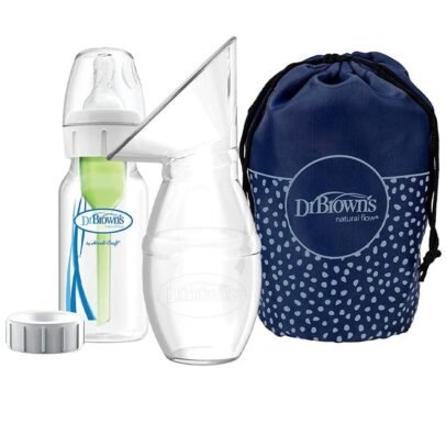 DR BROWNS TIRE LAIT SILICONE ONE PIECE+BIB 120ML COLE ETROIT BF015