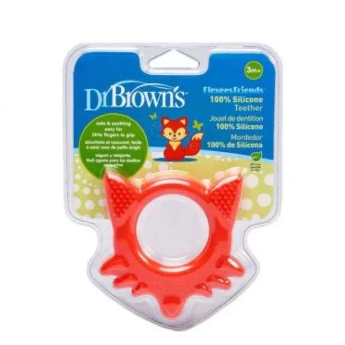 DR BROWNS FLEXEES FRIENDS ANNEAU DE DENTITION ROUGE TE003-P2