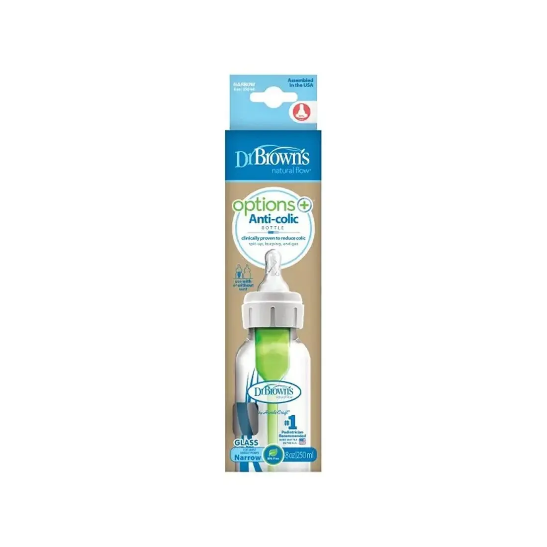 DR BROWNS BIB EN VERRE 250ML SB81003