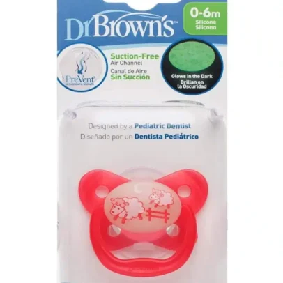 DR BROWNS SUCETTE GLOW IN THE DARK 0-6M PV11007