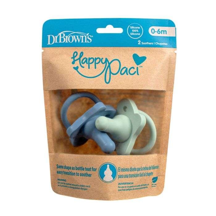 DR BROWNS SUCETTE PREVENT SILICONE SHILD PACIFIER BLEU 0-6M PV11407