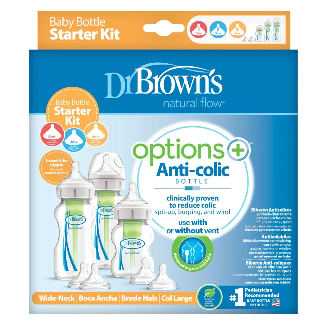 DR BROWNS STARTER KIT OPTION+ ROSE WB03602