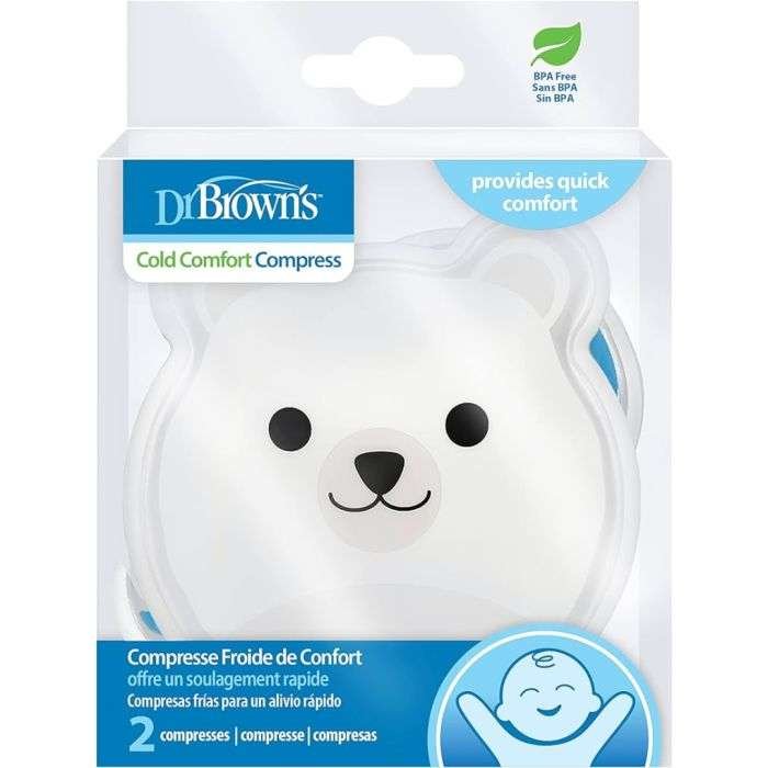 DR BROWNS COMPRESSE FROIDE OURS POLAIRE ET BALEINE PAQUET DE 2 HG082