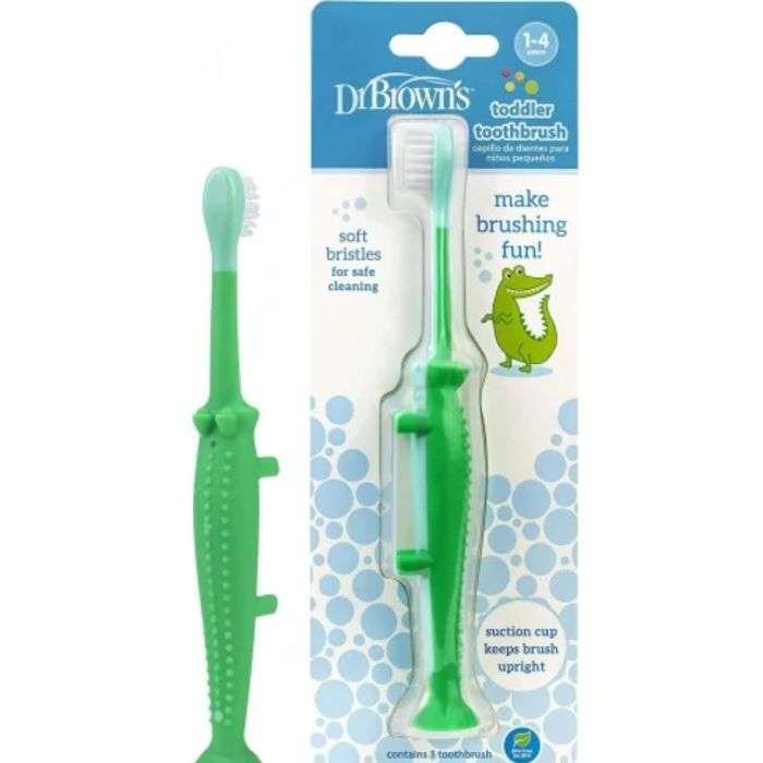 DR BROWNS BROSSE A DENT CROCODILE 1-4 ANS HG059