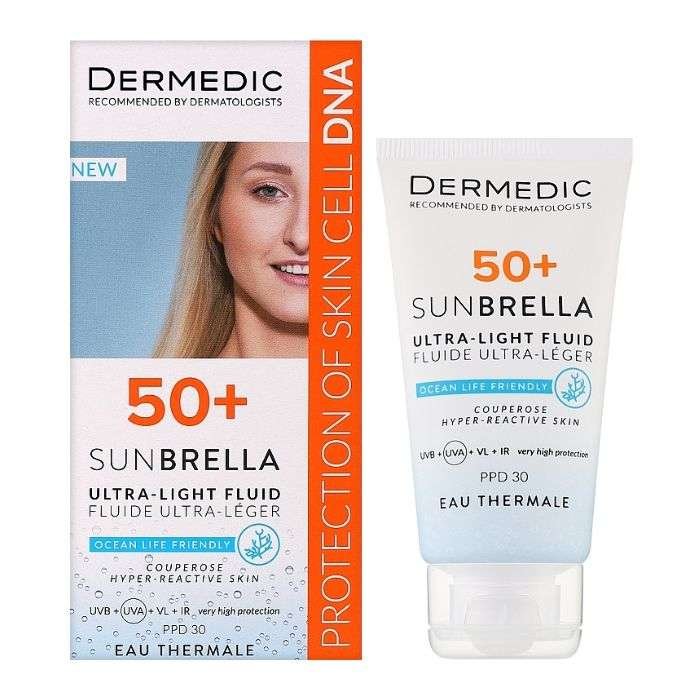 DERMEDIC SUNBRELLA ECRAN FLUIDE ULTRA LEGER SPF50+ PSN 40ML