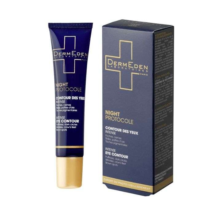 DERMEDEN NIGHT PROTOCOLE CONTOUR YEUX A-AGE INTENSE NUIT 15ML NEW