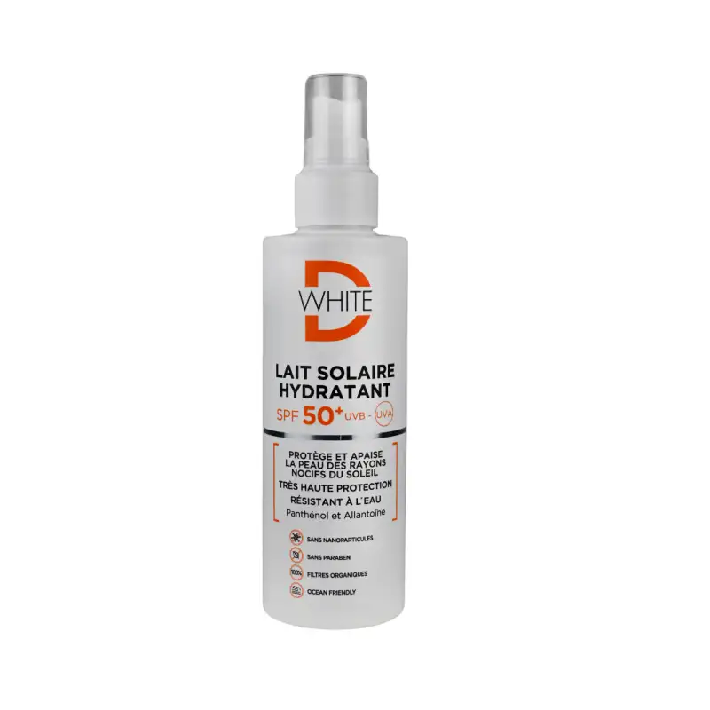 D WHITE LAIT SOLAIRE HYDRATANT SPF50+ 200 ML