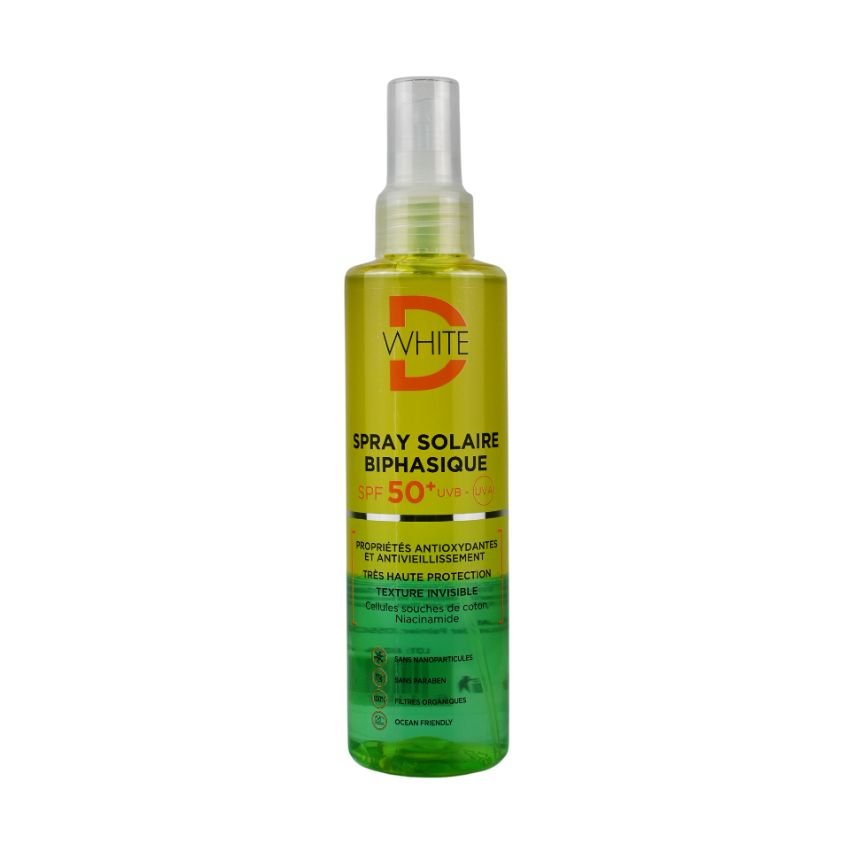 D WHITE SPRAY SOLAIRE BIPHASIQUE SPF 50+ 200 ML