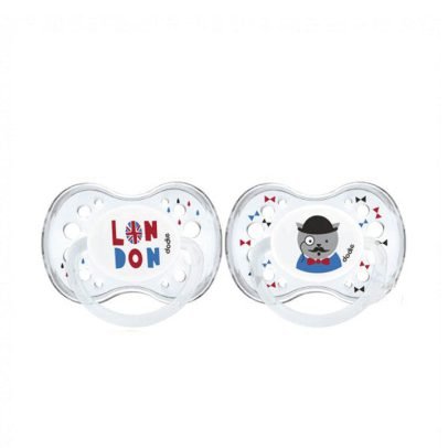 DODIE 2 SUCETTES ANATOMIQUES LONDON 18M+ A90