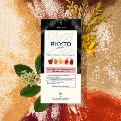 PHYTO PHYTOCOLOR COLORATION PERMANENTE 1 NOIR