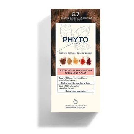 PHYTO PHYTOCOLOR COLORATION PERMANENTE 5.7 CHATAIN CLAIR MARRON