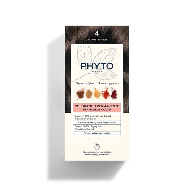 PHYTO PHYTOCOLOR COLORATION PERMANENTE 4 CHATAIN