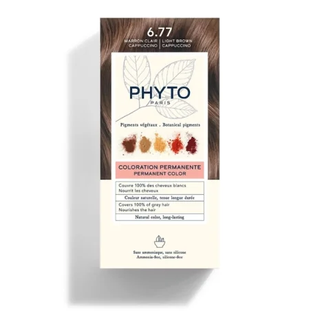 PHYTO PHYTOCOLOR COLORATION PERMANENTE 6.77 MARRON CLAIR CAPPUCCINO
