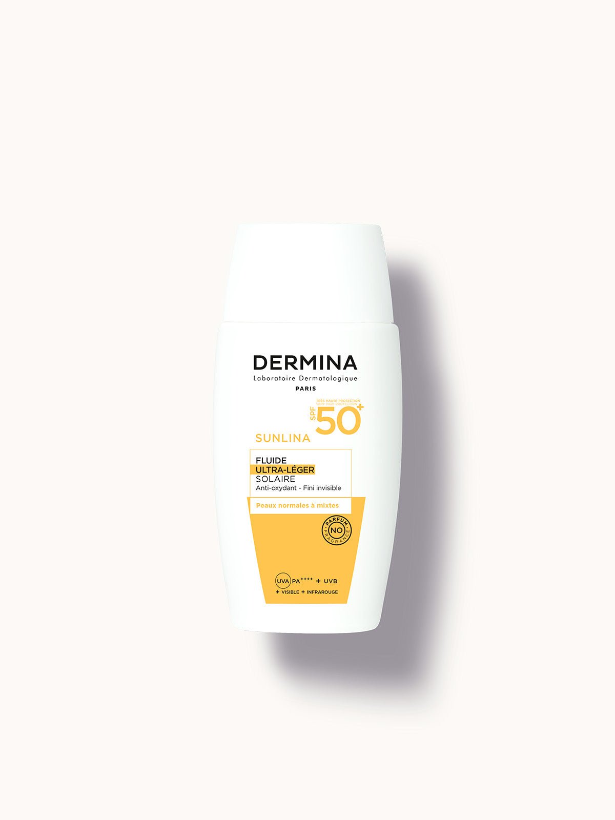 DERMINA SUNLINA FLUIDE SOLAIRE ULRA LEGER SPF 50+ 50ML