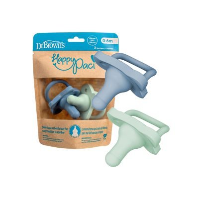 DR BROWNS 2 SUCETTES SHIELD PACIFIER 0-6M PV12401