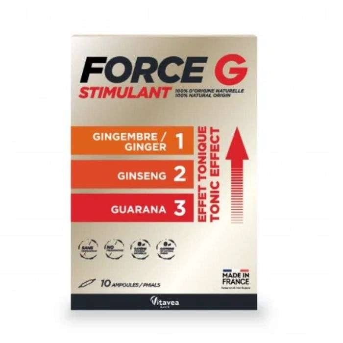 VITAVEA FORCE G STIMULANT EFFET TONIQUE 10 AMPOULES
