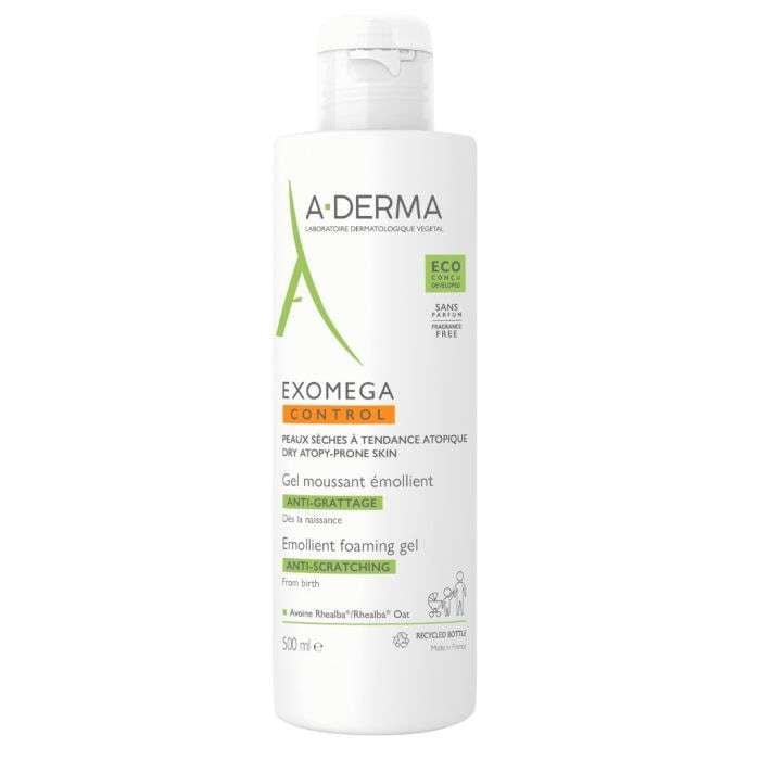 A-DERMA EXOMEGA CONTROL GEL MOUSSANT EMOLIENT 500ML