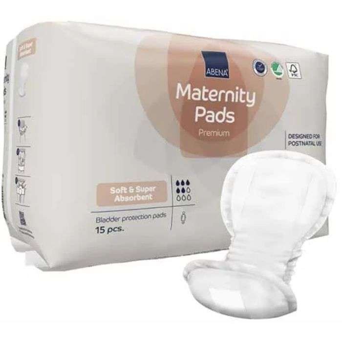 ABENA SERVIETTES MATERNITE 15 PCS