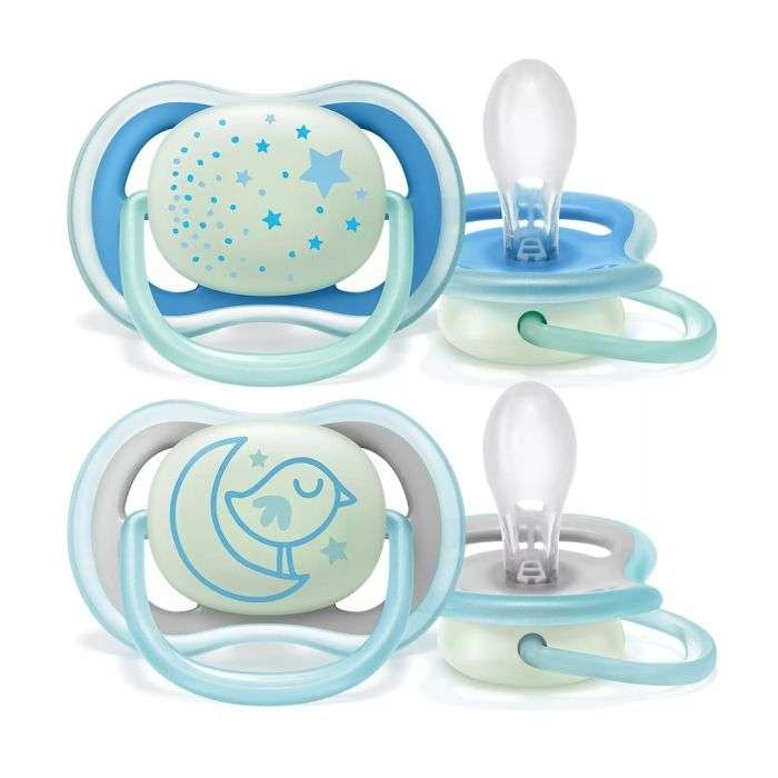 AVENT 2 SUCETTES ULTRA AIR BOY 0-6M SCF376/18
