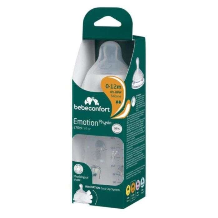 BEBE CONFORT BIB EMOTION AVEC POGNEES FUNNY FRIENDS 6M+ 270ML REF 3102201990