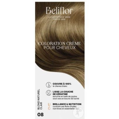 BELIFLOR COLORATION 08 BLOND NATUREL CLAIR