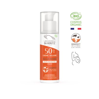 BIARRITZ ALGA MARIS CREME SOLAIRE VISAGE SPF50 50ML