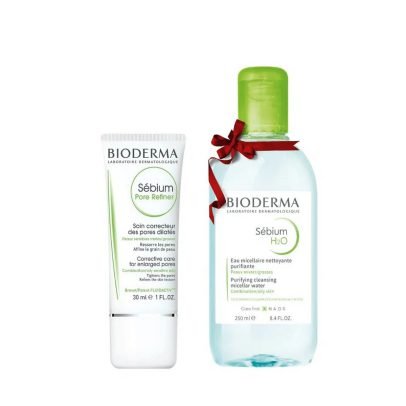 BIODERMA COFFRET SEBIUM PORE REFINER 40ML+SEBIUM H2O 250ML OFFERT