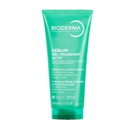 BIODERMA SEBIUM GEL MOUSSANT ACTIF 200ML