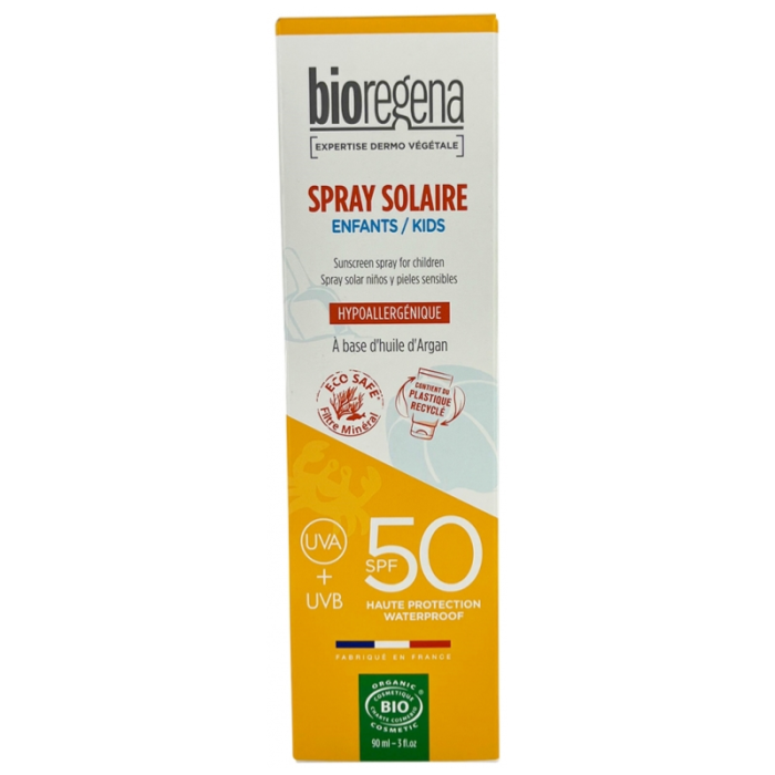 BIOREGENA SPRAY SOLAIRE VISAGE ET CORPS ENFANTS SPF50 90ML