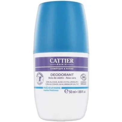 CATTIER DEODORANT ROLL ON FRAICHEUR MARINE BIO 50ML