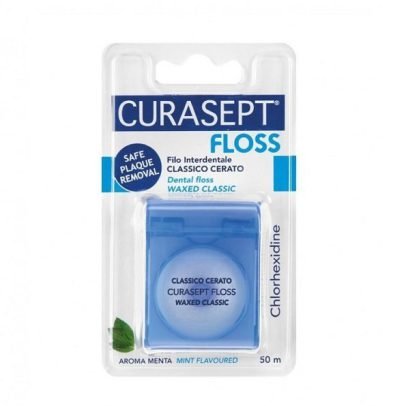 CURASEPT FIL DENTAIRE CIRE MENTHOLE 50M CS-07138