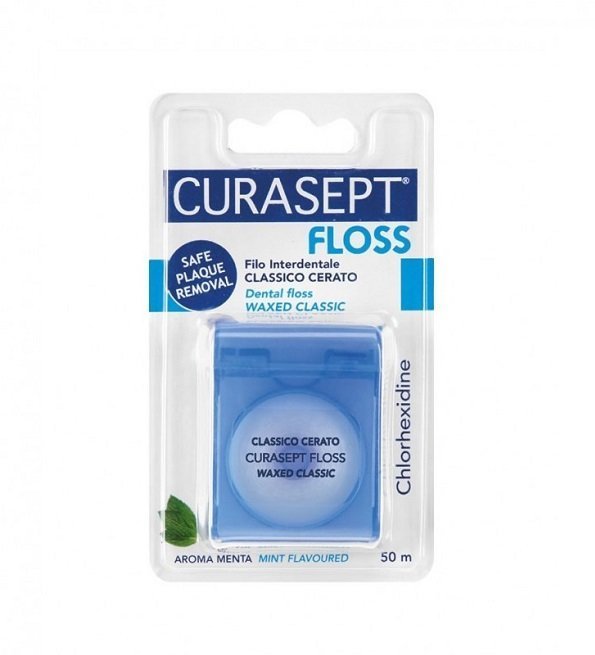 CURASEPT FIL DENTAIRE CIRE MENTHOLE 50M CS-07138