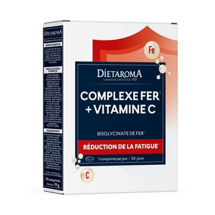 DIETAROMA COMPLEXE FER + VITAMINE C 30 CPS